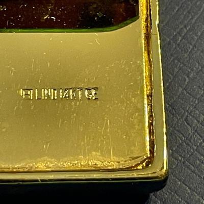 Vintage Mid-Century LIND 14K Gold Electro-Plate Money Clip in VG Never Used Preowned Condition.