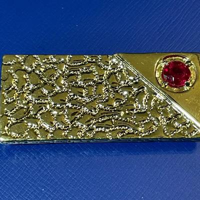 Vintage Mid-Century LIND 14K Gold Electro-Plate Money Clip in VG Never Used Preowned Condition.