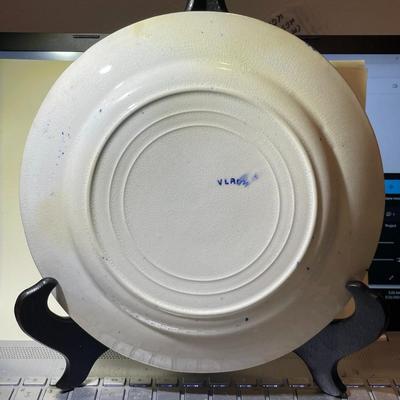 Antique Salad Plate 8.75" Diameter in Fair-Good Preowned Condition as Pictured.