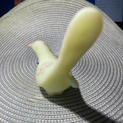 Vintage Fenton Bird Figurine Signed by the Artist 6.5" Long in Good Preowned Condition.