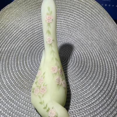 Vintage Fenton Bird Figurine Signed by the Artist 6.5" Long in Good Preowned Condition.