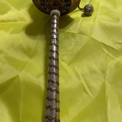 Vintage Asian Prayer Hand Wheel 11" Tall and in Good Preowned Condition.