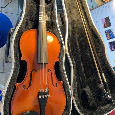 Vintage Antonius Stradivarius 22-1/2" Violin as Pictured. (May Need an Overhaul as I know Nothing about These Instruments).