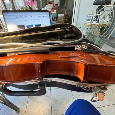 Vintage Antonius Stradivarius 22-1/2" Violin as Pictured. (May Need an Overhaul as I know Nothing about These Instruments).