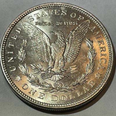 1921-P NICE ORIGINAL CHOICE UNCIRCULATED MORGAN SILVER DOLLAR AS PICTURED.