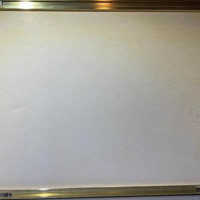 Vintage Asian Embroidered on Silk Artwork Frame Size 12" x 15" in Very Good Preowned Condition.