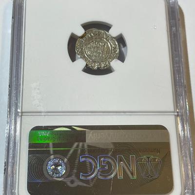 NGC Certified Hungary 1537 KB MS61 Silver Denar "Madonna & Child" Scarce High Grade as Pictured.