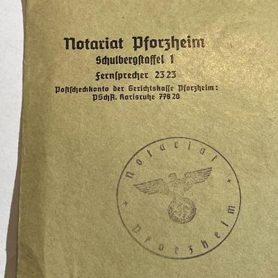 Vintage World War II German Envelope Empty in Good Preowned Condition.