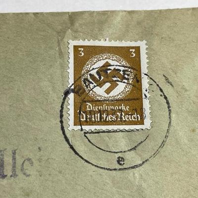 Vintage World War II German Envelope Empty in Good Preowned Condition.