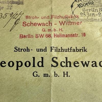 Vintage Pre-World War II German Envelope Empty in Good Preowned Condition.