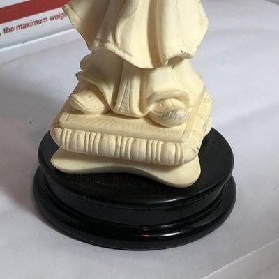 Vintage Asian Heavy Resin/Composite 10.75" Tall Figurine Preowned from an Estate.