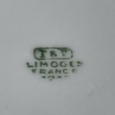 Antique T&V France Limoges Hand Painted Blue Bird Charger Plate 12.25" Diameter in Good Condition.