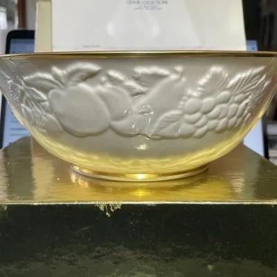Vintage Lenox Fruits of Life 9" Diameter Round Vegetable Bowl in Original Box as Pictured.