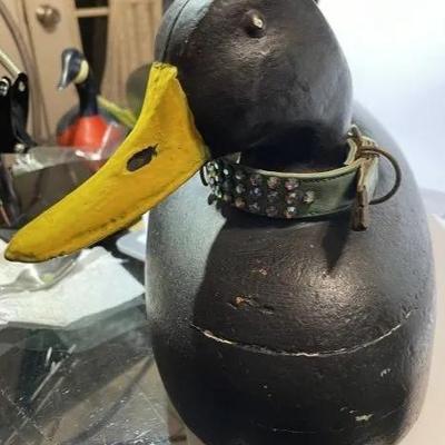 Vintage/Primitive Lighter Weight Wooden Duck Decoy 17+" Long in Good Preowned Condition as Pictured.