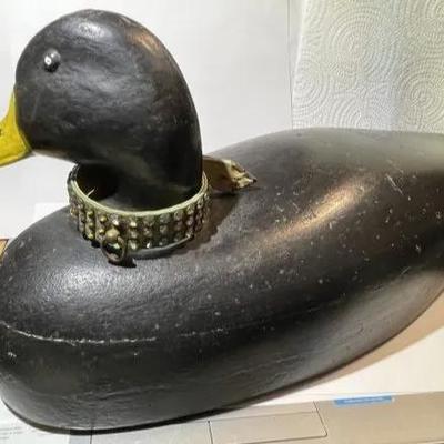 Vintage/Primitive Lighter Weight Wooden Duck Decoy 17+" Long in Good Preowned Condition as Pictured.