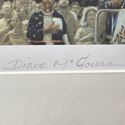 Liberty Weeps by Diane McGovern Limited Edition #1/25 18.5" x 23" Preowned from an Estate Matted Unframed.