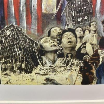 Liberty Weeps by Diane McGovern Limited Edition #1/25 18.5" x 23" Preowned from an Estate Matted Unframed.