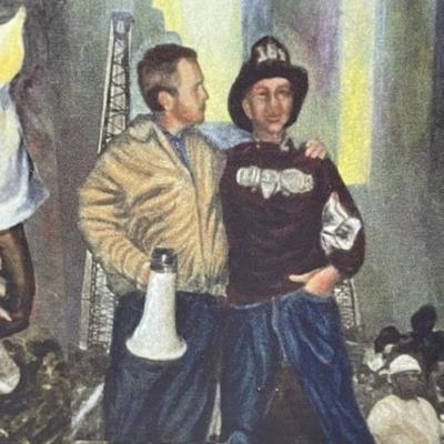 Liberty Weeps by Diane McGovern Limited Edition #1/25 18.5" x 23" Preowned from an Estate Matted Unframed.