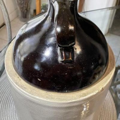 Star Stoneware Company 2 Gallon Jug Crock Crooksville, Ohio 13.5" Tall in VG Preowned Condition.