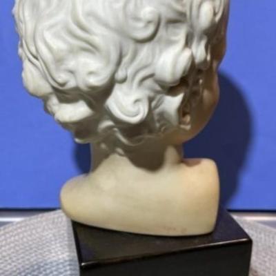 Vintage CYBIS Boy Bust 9.5" Tall Porcelain Figurine in VG Preowned Condition.