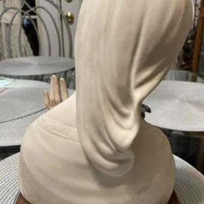 Vintage Cybis Porcelain "Madonna with Bird" 1956/57 on a Base - 11" Tall in VG Preowned Condition.