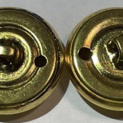 12 Naval Anchor Crest Metal Buttons for Blazers, Suits, Sport Coat, Uniform, Jackets, Etc 7/8" Diameter in New Never Used Condition.