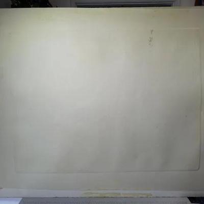 An Original Joan Purcell Pencil Signed Artist Proof Etching 16" x 20" Matted/Unframed as Pictured.