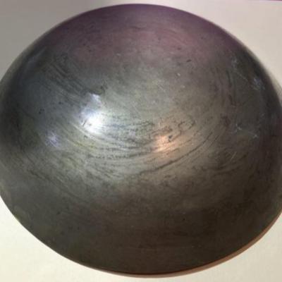 Chinese Solid Brass Etched Bowl 8.75" Diameter Preowned Made in China in Good Condition.