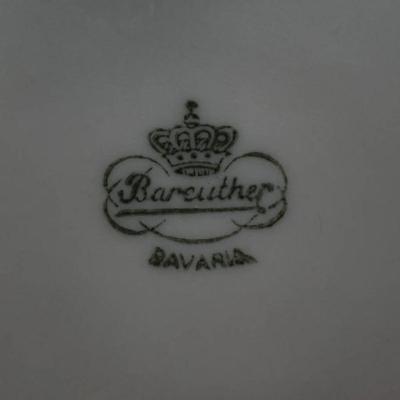 12 Vintage Bareuther Bavarian Wide China Soup Dishes 9.5" Diameter in VG Condition from an Estate.