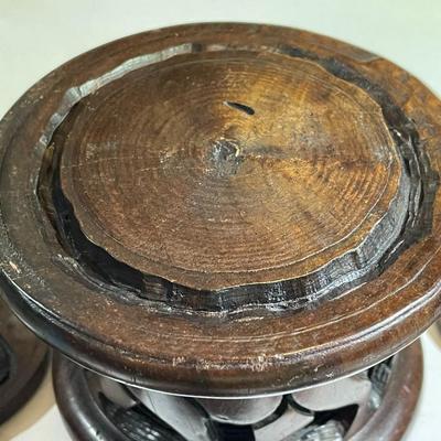 Vintage African Hand Carved Elephants and Rhinoceros Coaster Box Set w/6 Coasters as Pictured.