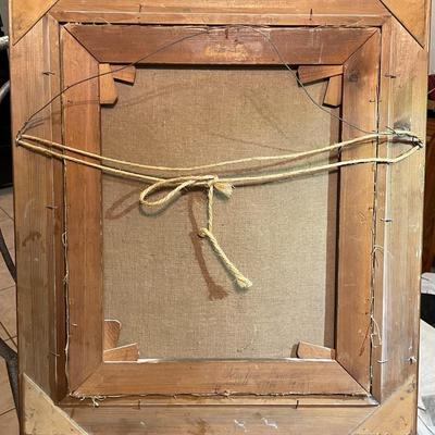 KAJ STEENBUCH BRANDT (1886-1948) Oil Painting on Canvas Frame Size 21" x 24.5" in VG Preowned Condition as Pic'd.