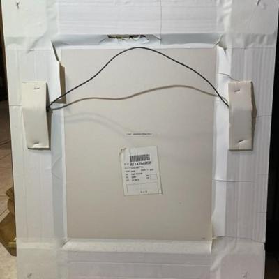 Vintage Monkey Print Mounted in a Heavy Wooden Custom Frame Size 23.5" x 28" in VG Preowned Condition.