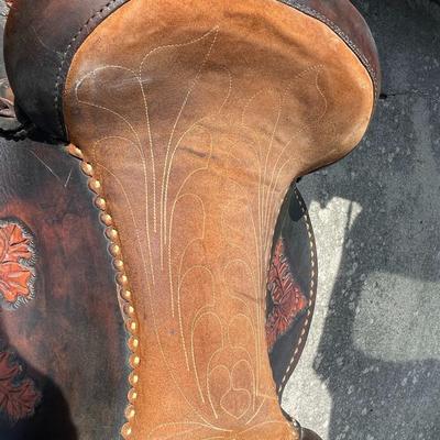 Vintage/Antique "JB" All Leather Horse Riding Saddle Probably Custom-Made Preowned Condition from an Estate as Pictured.