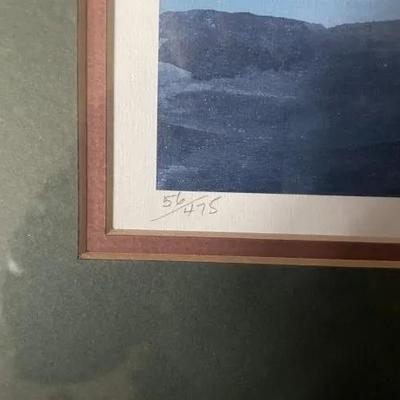 Lambertville NJ Downtown Artist Proof by Joanna Krasnansky Edition 56/474 Frame Size 21.5" x 25.5" in VG Preowned Condition.