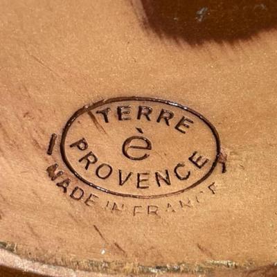 Vintage Terre ÃƒÂ¨ Provence Handmade in France Stoneware/Pottery Huge Serving Bowl 16" Diameter & 8.75" Tall w/Handles...