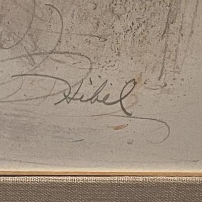 EDNA HIBEL (Mother with Two Children) Figurative Lithograph Numbered #4/156 by Edna Hibel, Frame Size 29" x 35.25". Lithograph...