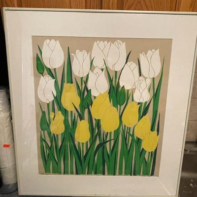 Noted Artist JUDITH SHAHN (1929-2009) Artist Proof Edition 20/20 Frame Size 24" x 26" in VG Preowned Condition.