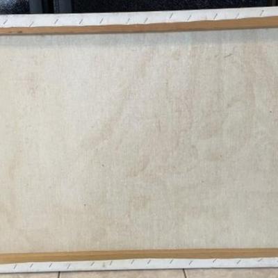 Vintage Noted New Jersey Artist McCrink Acrylic Painting 24" x 36" in Good Preowned Condition.