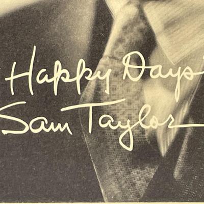 SAM TAYLOR - 8x10 Stamped Signature Photo Print from "Happy Days" as Pictured.