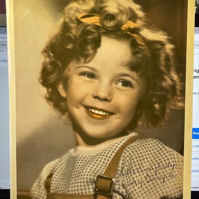 SHIRLEY TEMPLE Actress- 8x10 Photo Print w/Stamped Signature as Pictured.