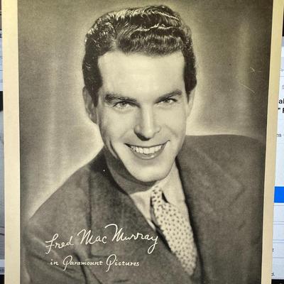FRED MacMURRAY - 8x10 Photo Print w/Stamped Signature by Paramount Pictures as Pictured.
