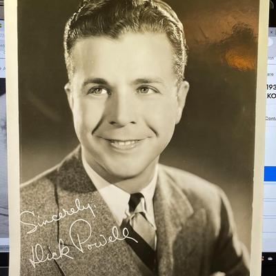 DICK POWELL - 8x10 Photo Print w/Stamped Signature by Warner Bros & Vitaphone Pictures as Pictured.