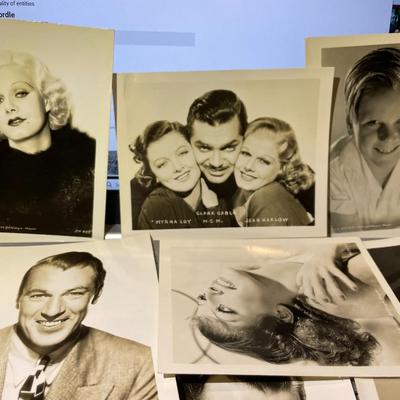 (95) Early Hollywood Studios 4" x 5" Celebrity Photos Nice Mix Preowned from an Estate.