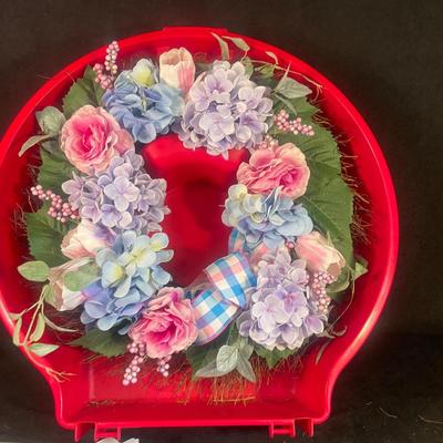 Lot 9. Pink and Blue Wreath