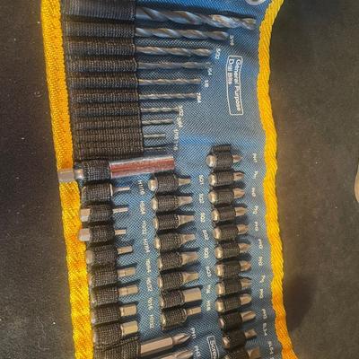 Lot 25. Ryobi Drill with case and bits