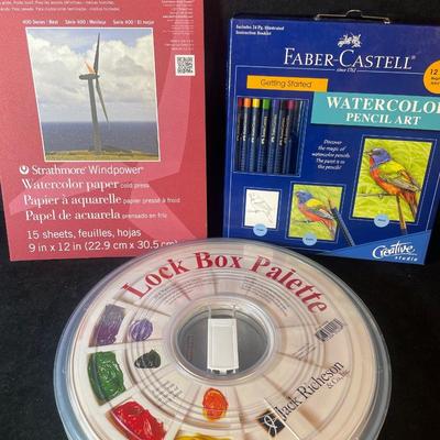 Lot 56. Watercolor Painting Supplies