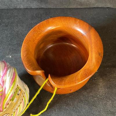 Lot 72. Wood Yarn Bowl