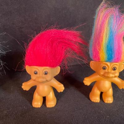 Lot 74. Troll Dolls