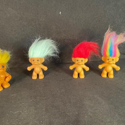Lot 74. Troll Dolls