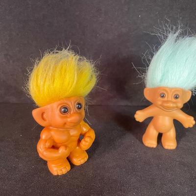 Lot 74. Troll Dolls